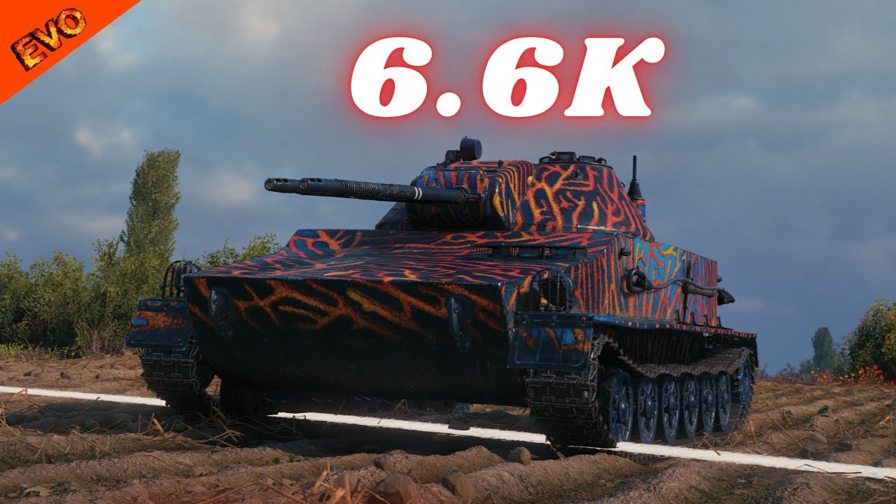 Blesk  6.6K  Damage 6 Kills WoT Gameplay