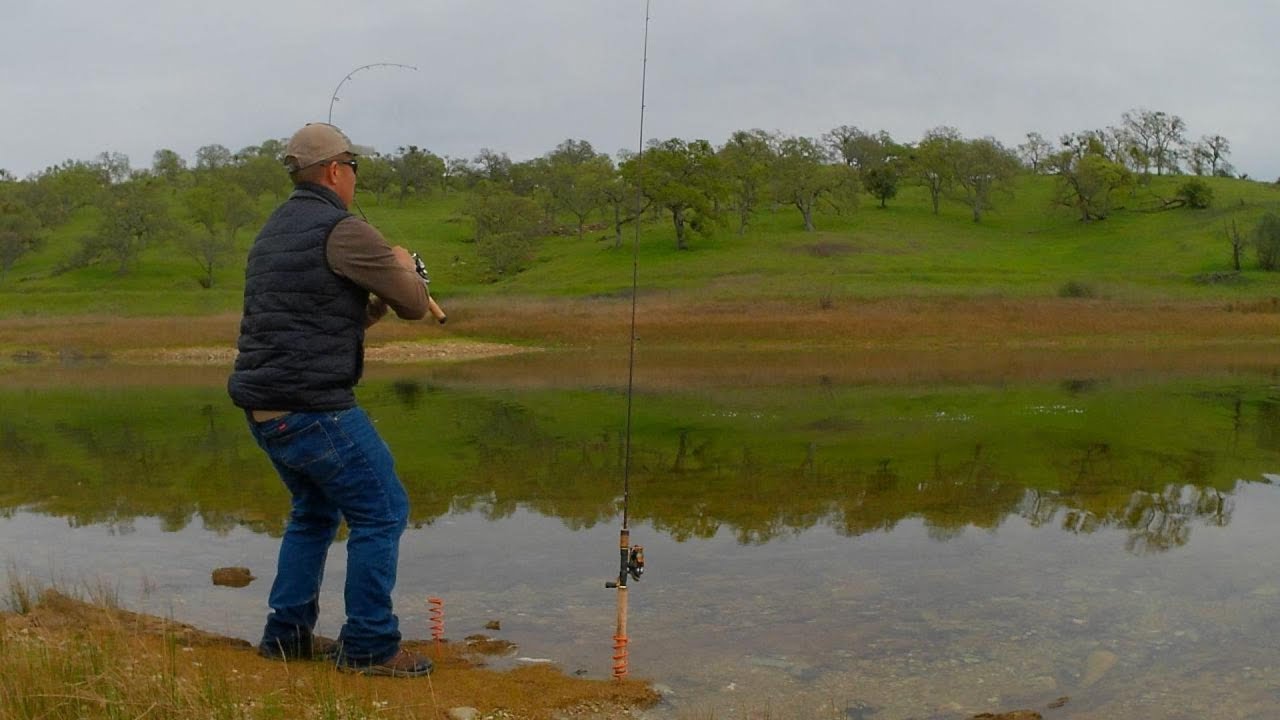 A Short Spring Evening Trout Fishing from the Banks of Lake Pardee