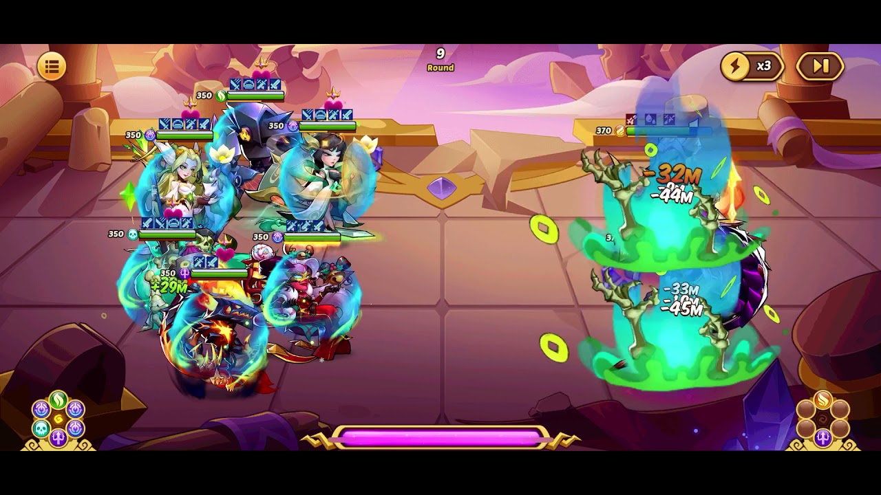 Idle Heroes - Broken Spaces 9 - 24 Billion Damage (Russell & Drake)
