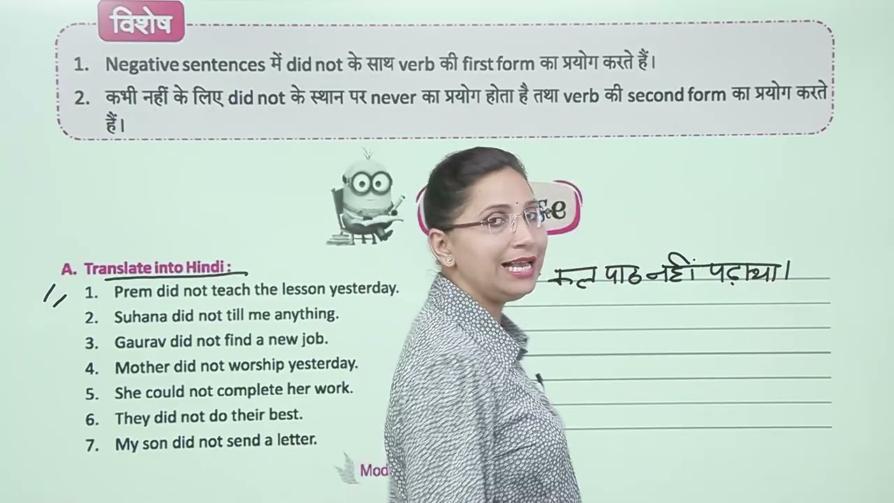 Ch 7 | Past Indefinite tense | Modern English Grammar | Class 06 | Unit 2 | Growing Mind |