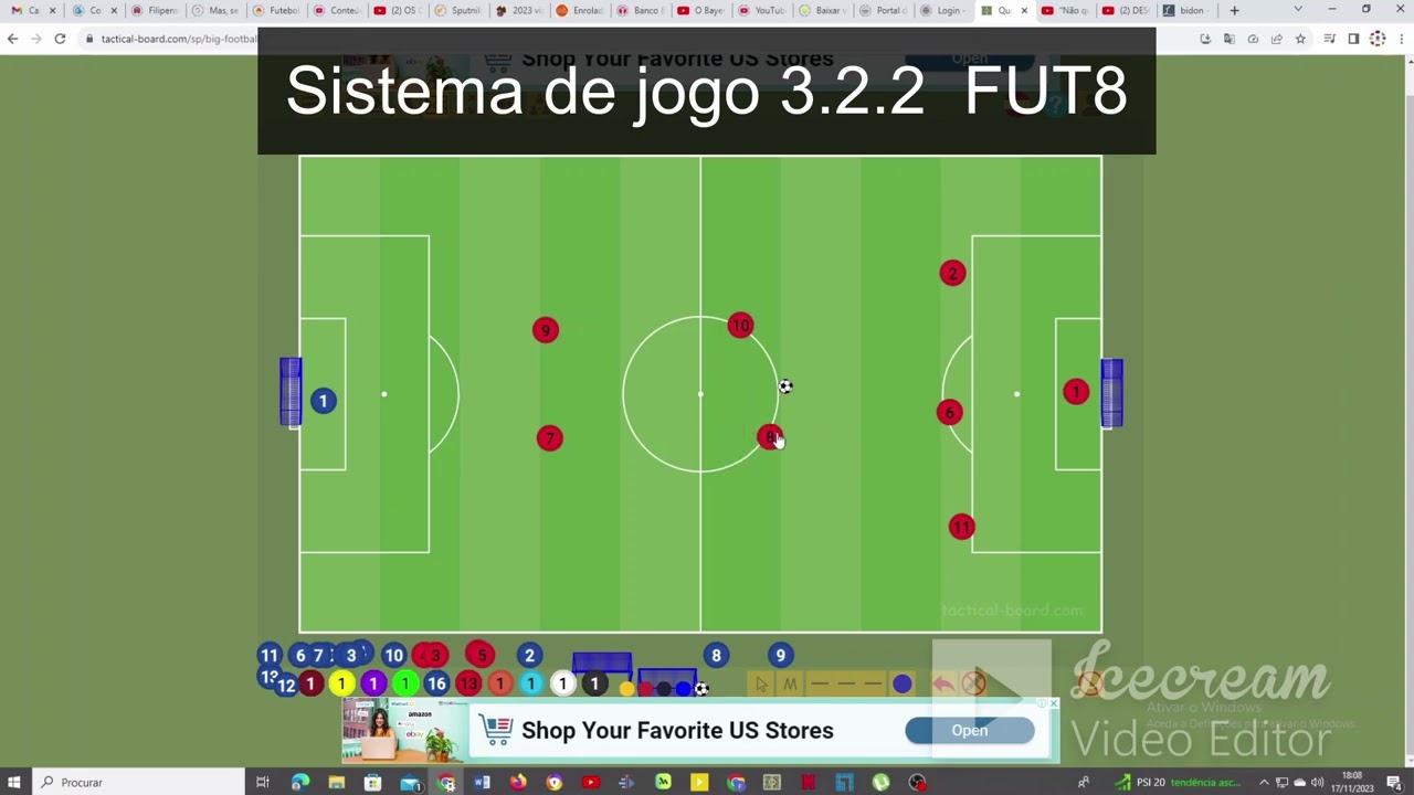 Sistema de Jogo 3 2 2  Fut 8