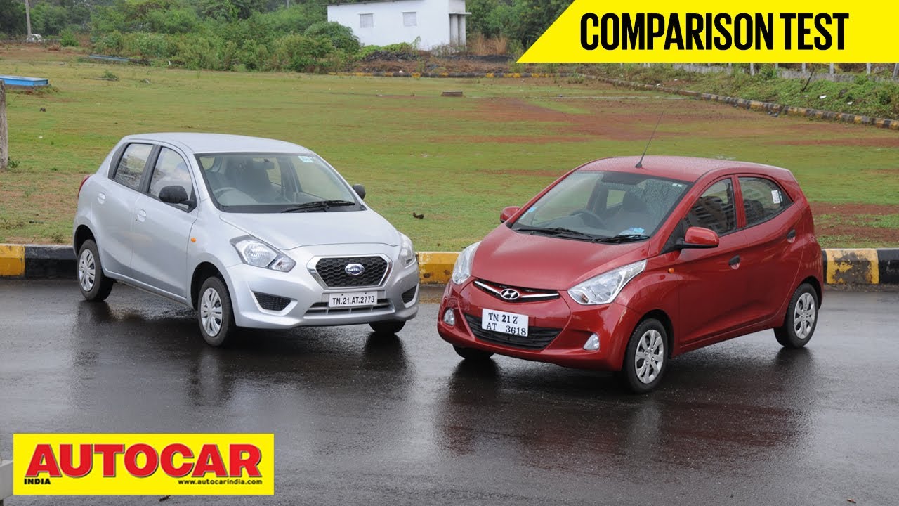 Hyundai Eon 1.0 vs Datsun Go | Comparison Test | Autocar India