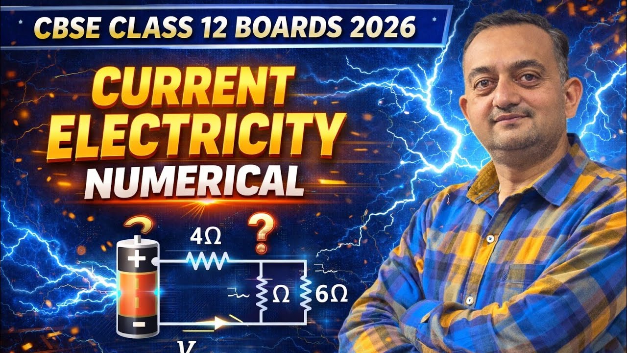 Most Important Current Electricity Numericals ⚡ Class 12 | CBSE Boards 2026