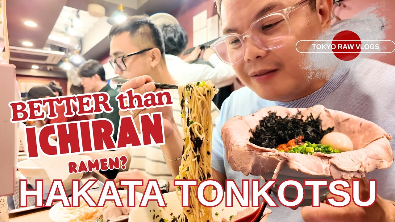 Better than Ichiran? HAKATA TONKOTSU RAMEN #travelvlog #rawvlog #pinoytraveller 