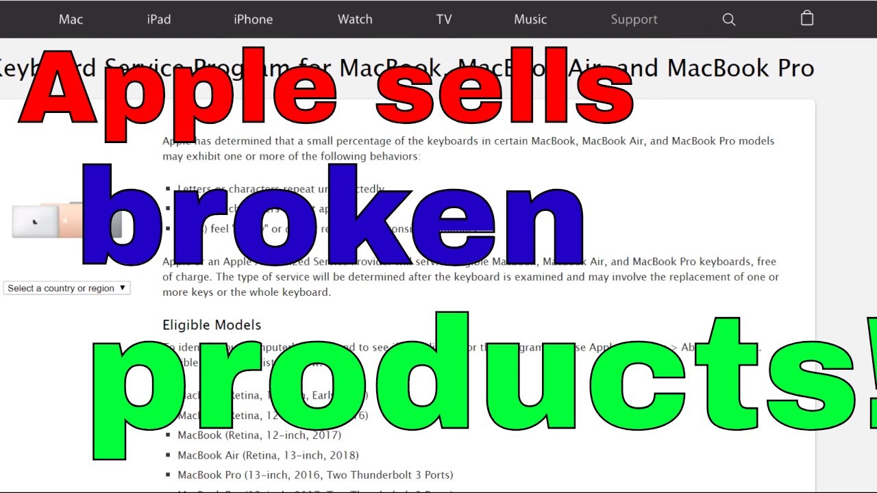 Apple acknowledges defect: sells product anyway!