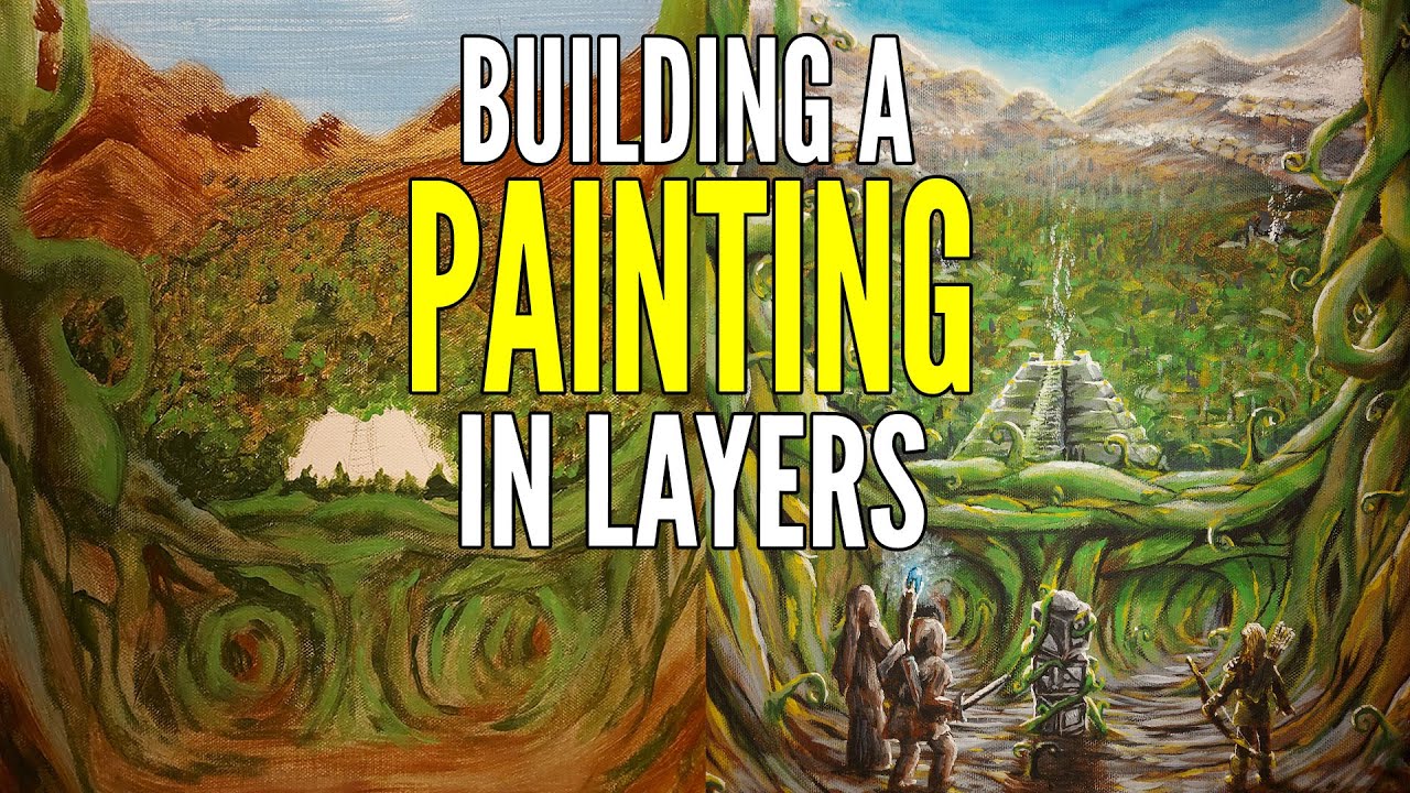 Building a painting in layers  - Hidden Valley