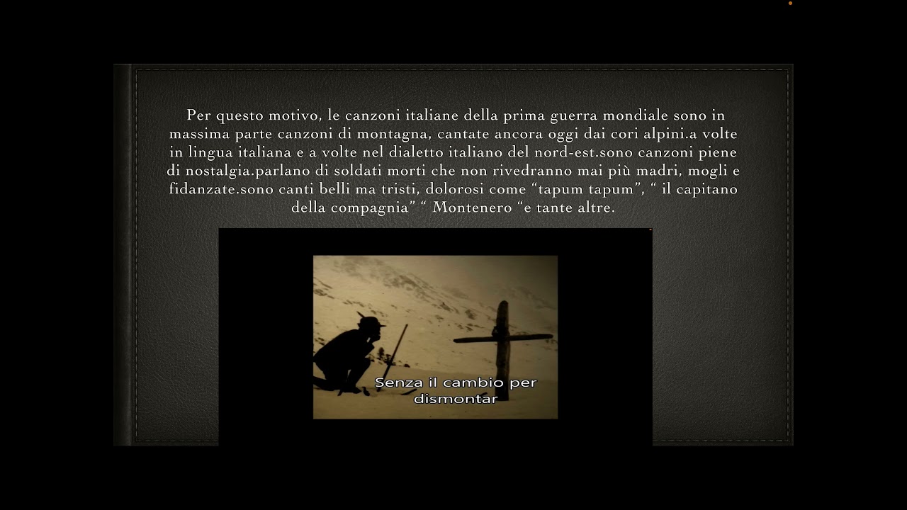 I canti della grande guerra