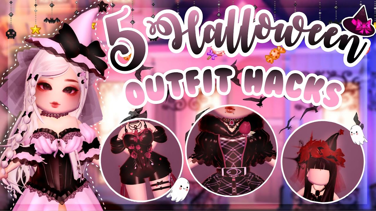 5 лайфхаков для костюмов на Хэллоуин 👻🎃💗 ROYALLOWEEN | Royale High Roblox