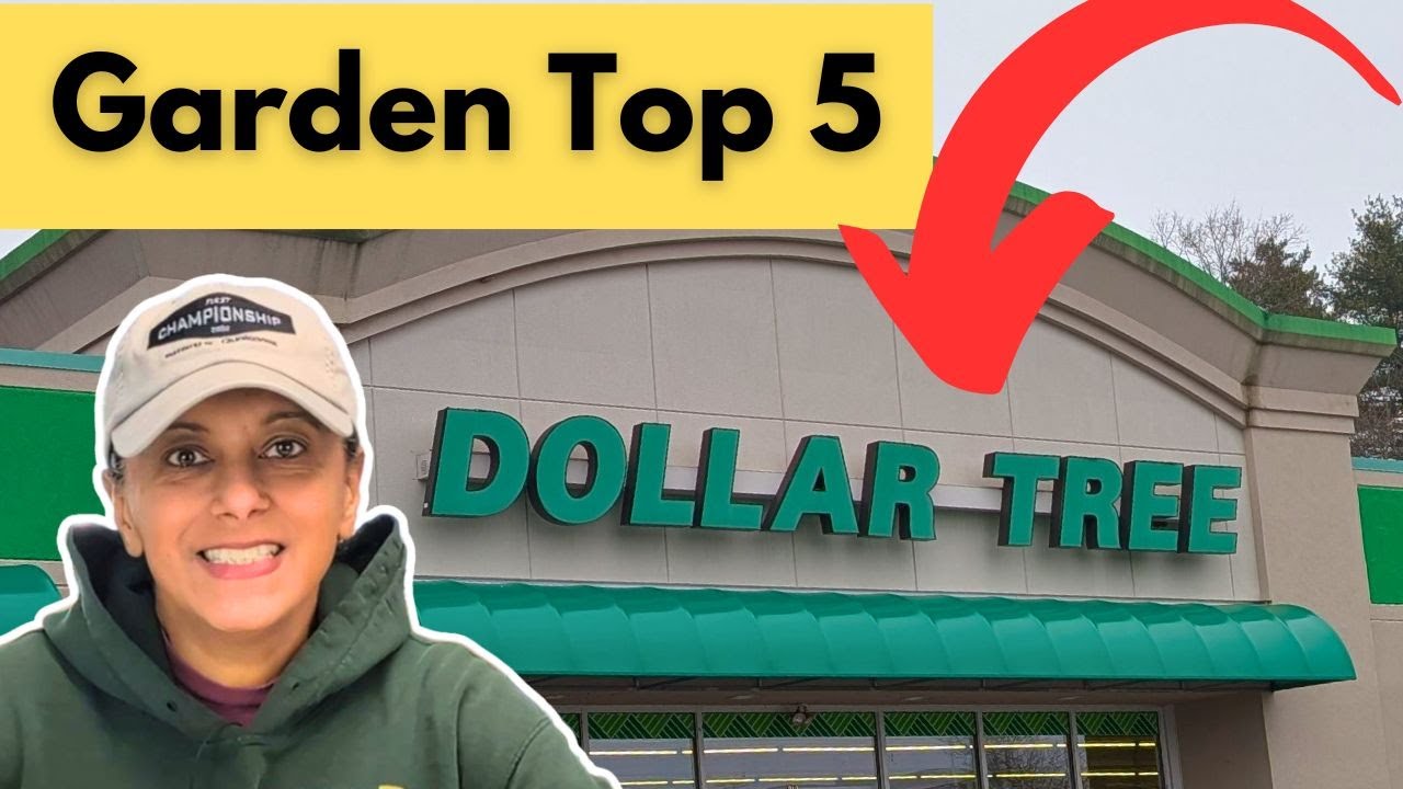 Top 5 Dollar Tree Garden Supplies | Shop With Me || Budget Gardening