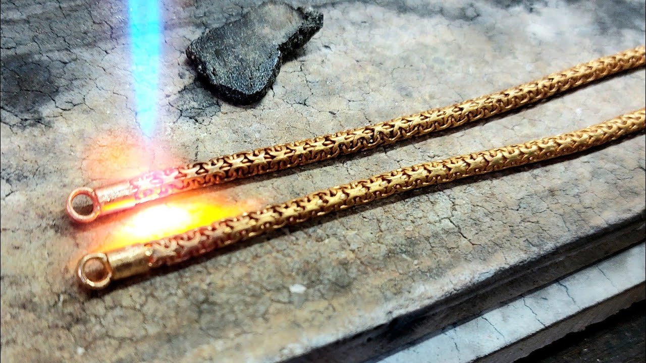 How to make a gold bracelet  with a round chain