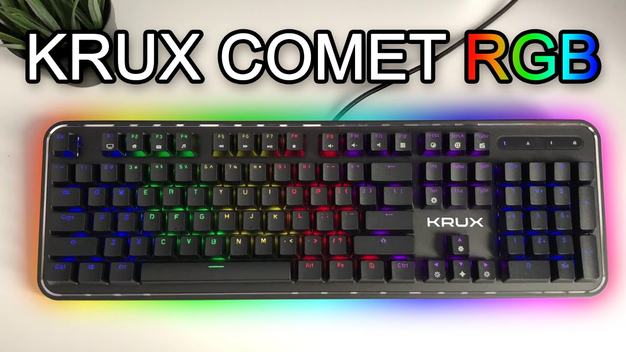 Klawiatura Krux Comet RGB - Podświetlenie i głośność