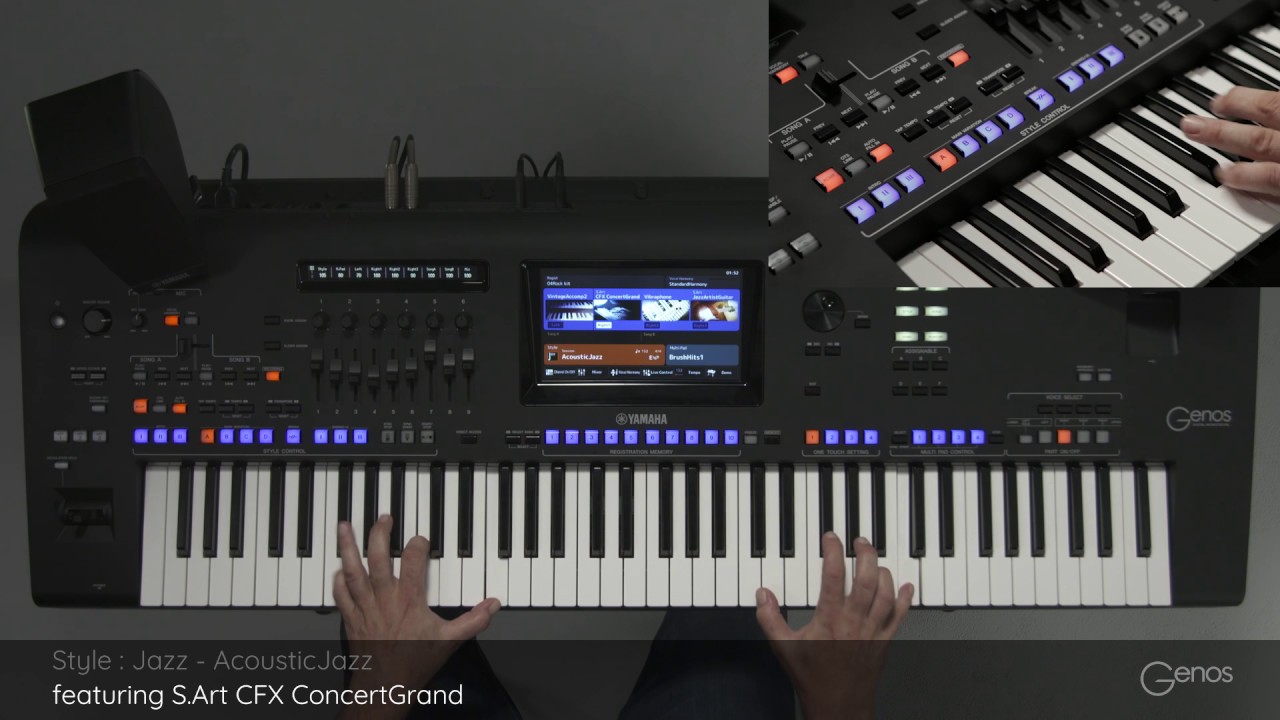 AcousticJazz - Jazz Style genre with One Touch Settings. Yamaha Genos