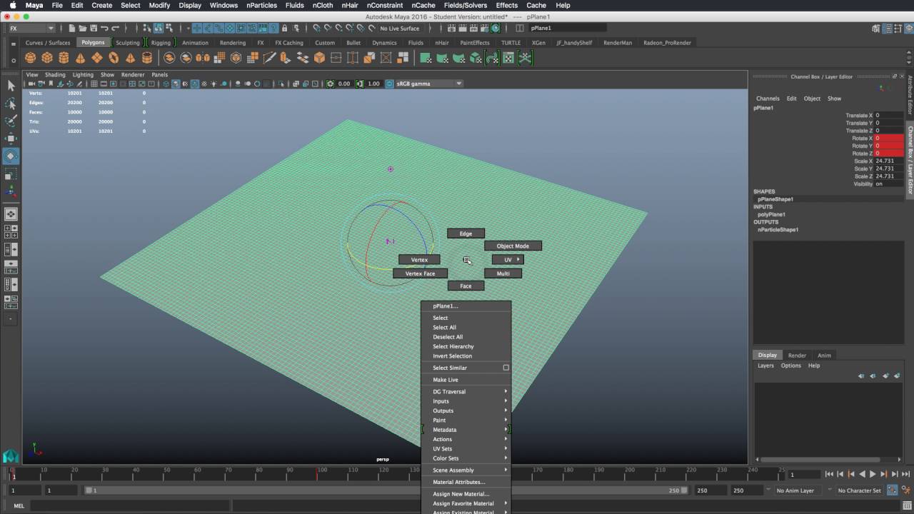 Maya - Intro to nParticle goals and expressions