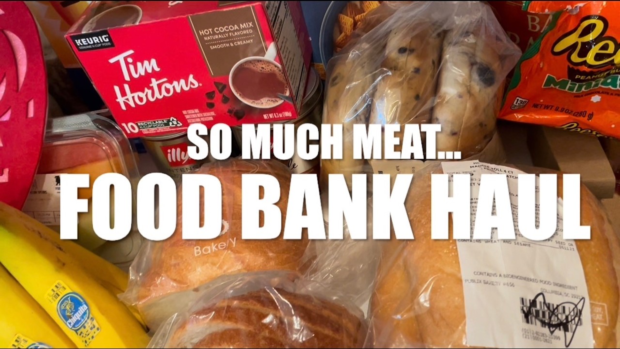 Food Bank Haul #190 - SO MUCH MEAT ! #foodbankhaul  #foodpantryhaul #dumpsterdiving #donations