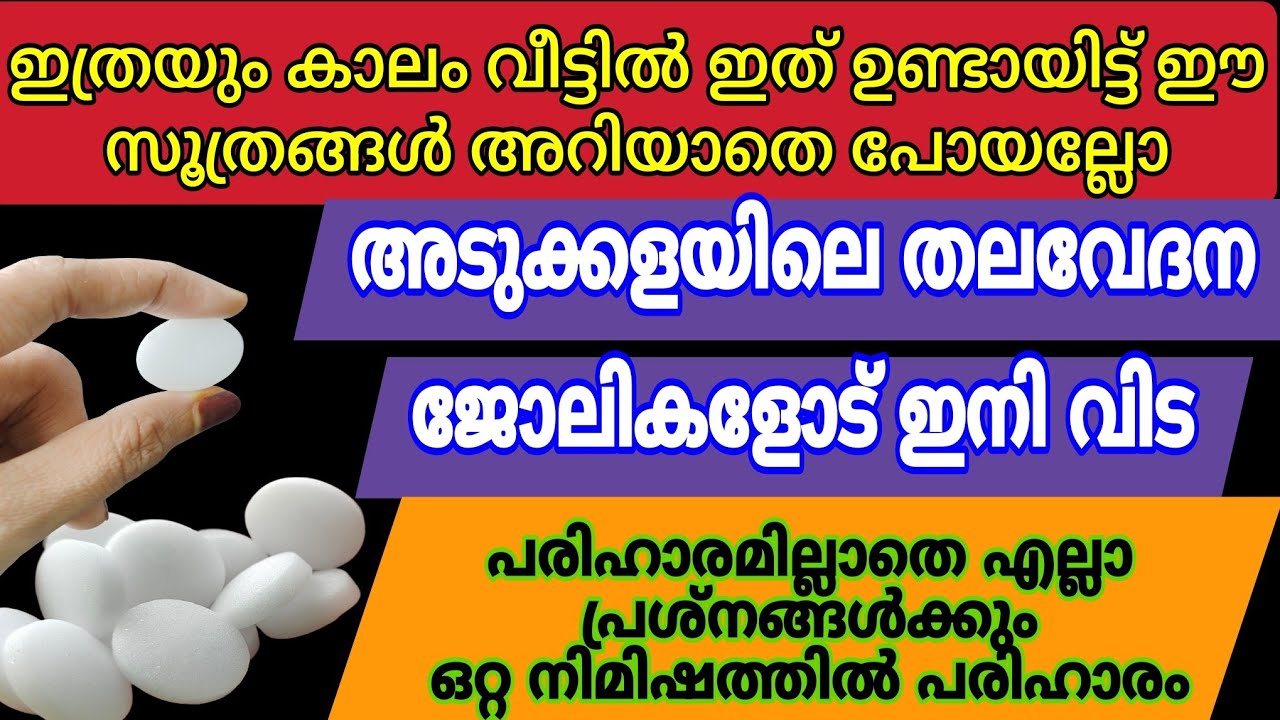 ഈ ഒരൊറ്റ സാധനം മതി അടുക്കളയിലെ തലവേദന ജോലികൾക്ക് ഇനി വിട | Easy Cleaning Tips