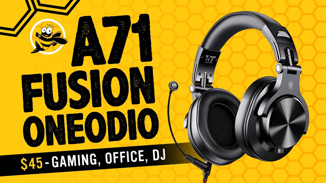 OneOdio A71 Fusion Headset for Gaming, Home Office, DJ, Instruments