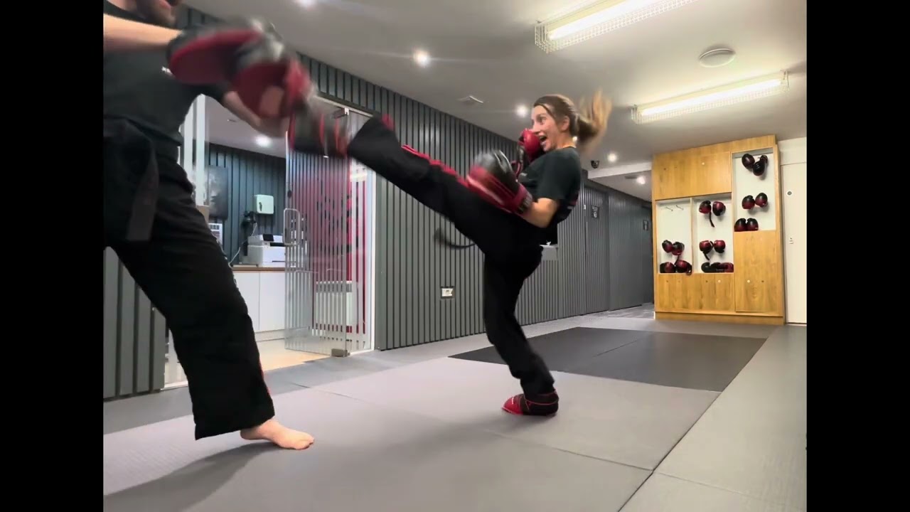 Martial arts - kick-boxer black belt 