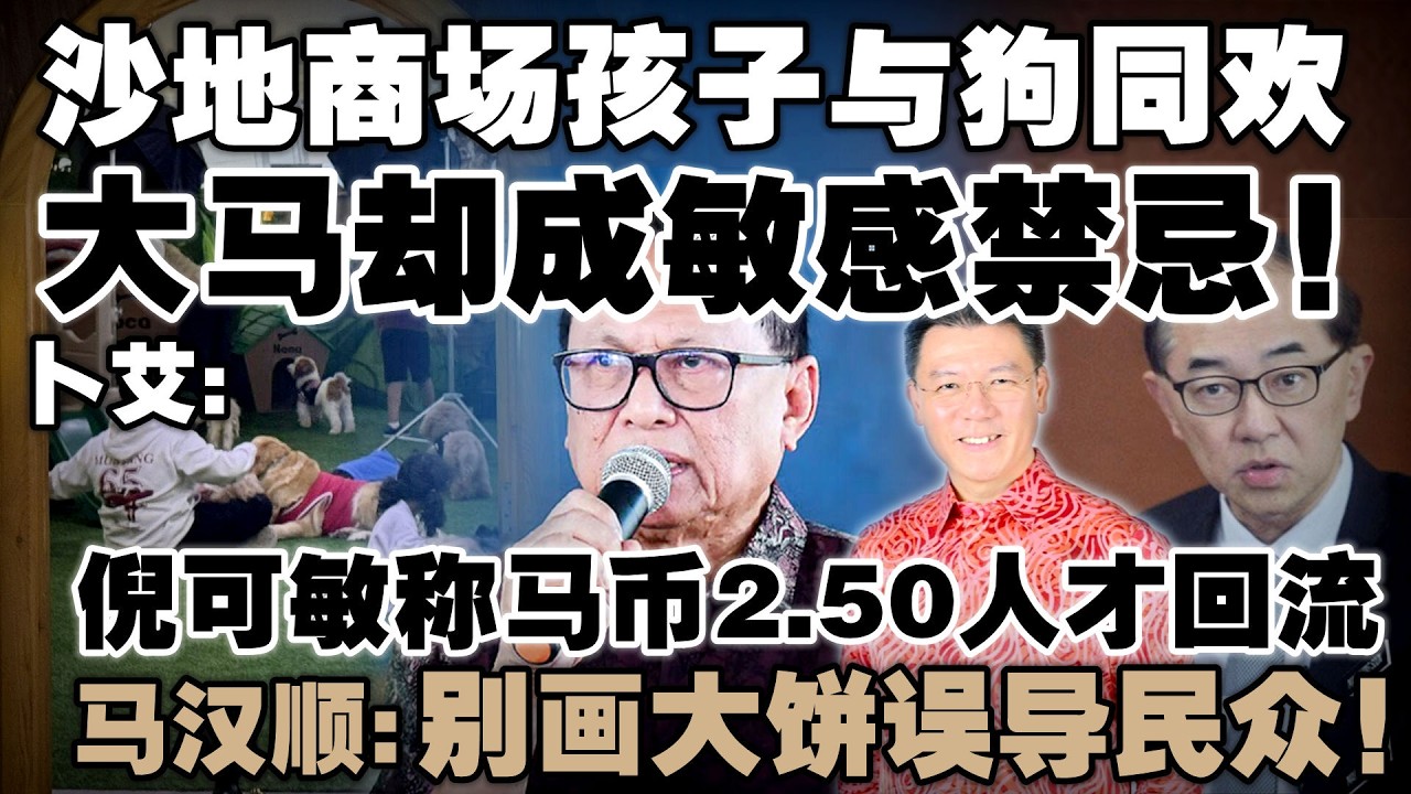 沙地比大马更开明？卜艾：商场有狗狗游乐场与孩子同欢，大马却没有！马汉顺戳破倪可敏的2.50神话：人民不会真正富裕！