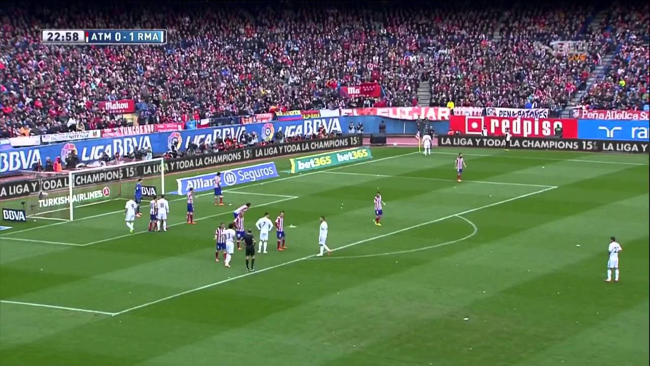 Atletico Madrid vs Realmadrid 2-2 Full First Half in HD La liga (MediaPro)