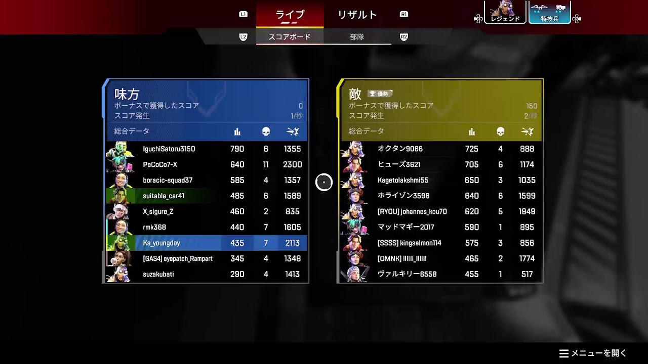 ランクApex