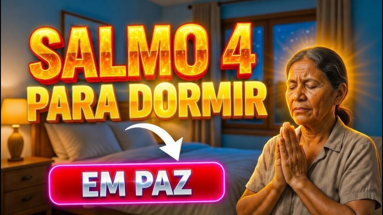 DEUS ACALMA SUA MENTE E AFASTA A ANSIEDADE IMPLANTADA PELO INIMIGO - SALMO 4 PARA DORMIR EM PAZ