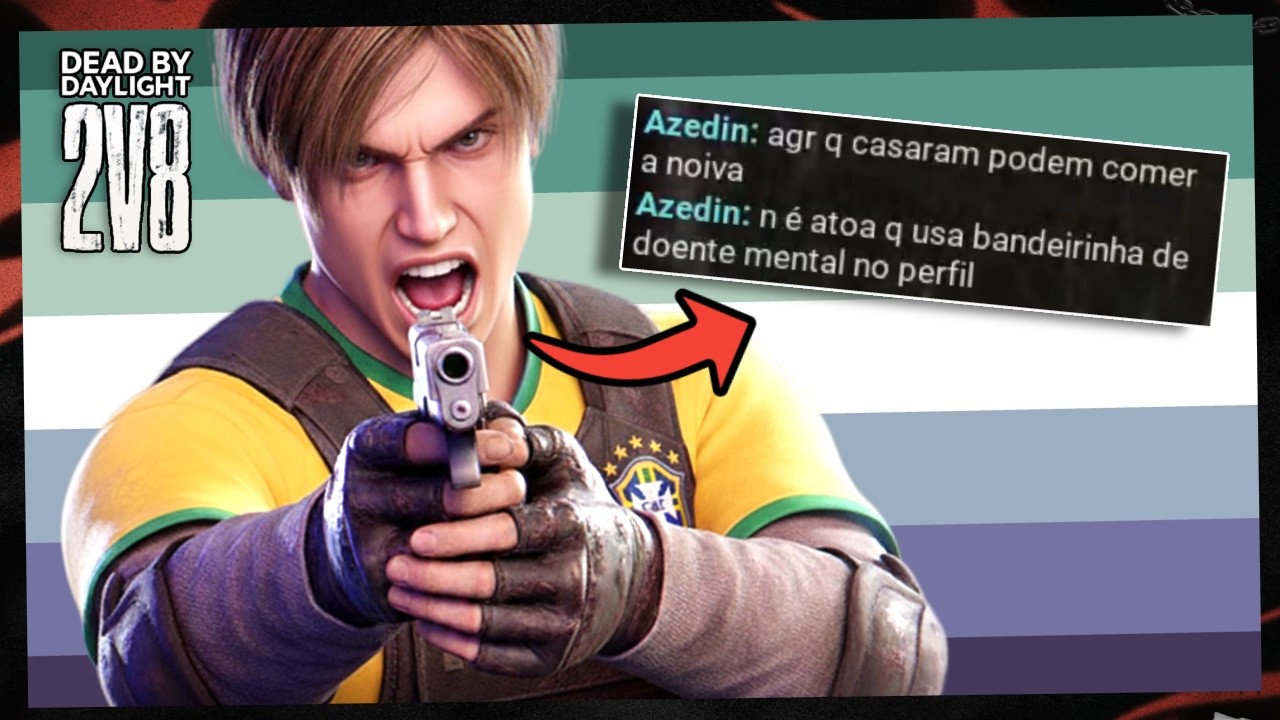 ESSE LEON H0M0FOBIC0 NÃO ACEITOU BEM A DERROTA  | Dead By Daylight