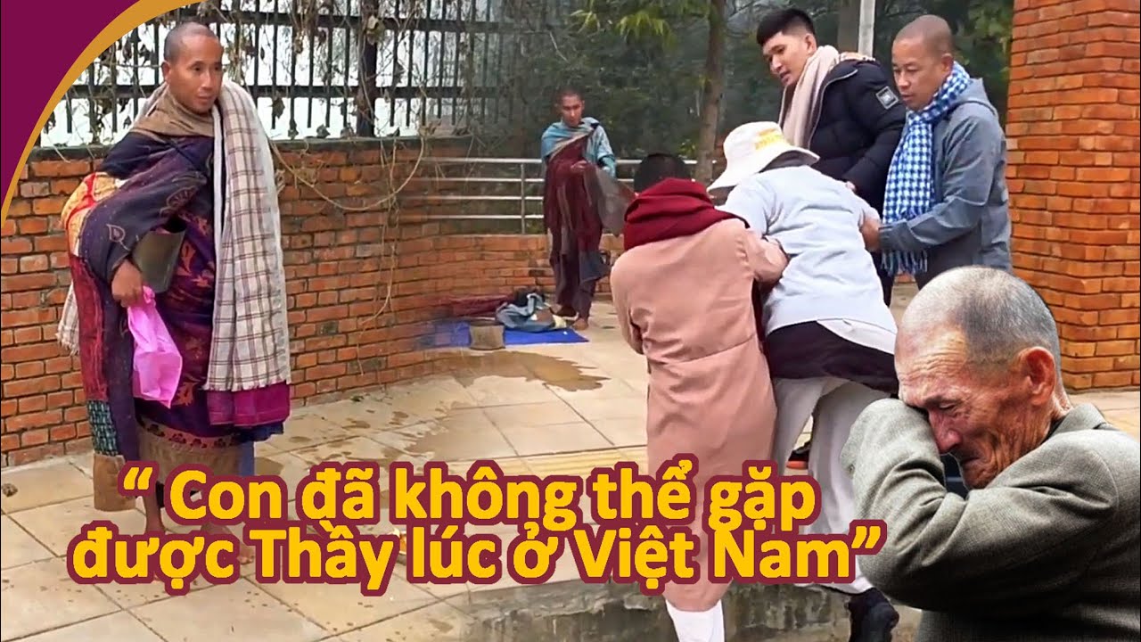 Đẫm nước mắt với hình ảnh Cụ Bà 82 tuổi chia sẻ" đã gặp hụt Thầy khi ở Việt Nam"