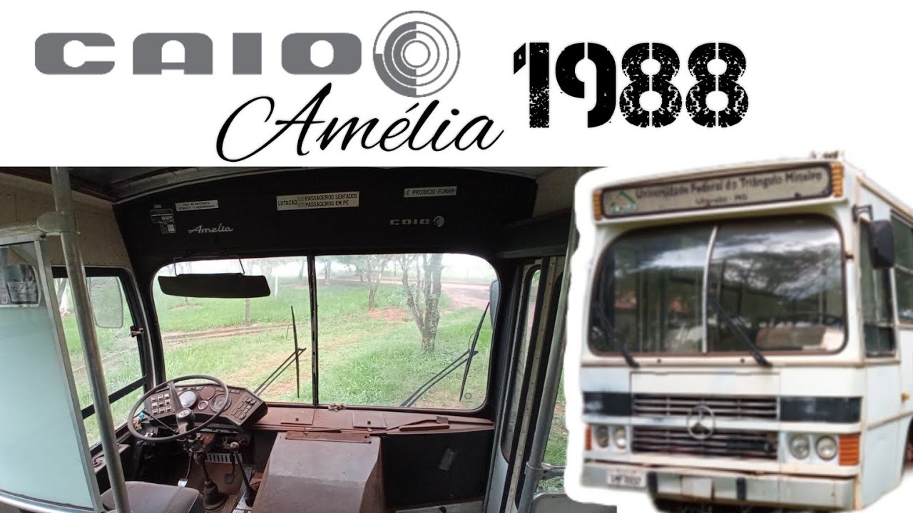 Caio Amélia 88 rico em detalhes originais | Ônibus Antigo Caio década de 80 | Caio Amélia original