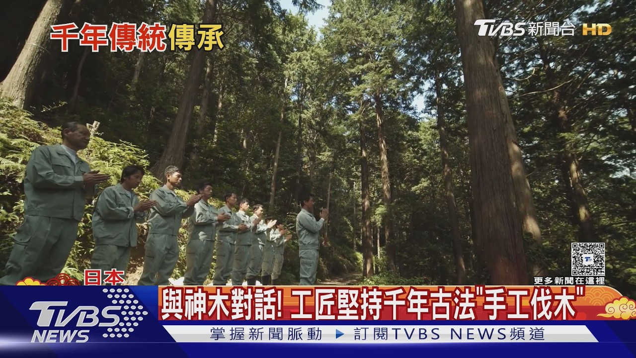 與神木對話! 伊勢神宮20年一次遷宮 堅持古法「手工伐木」｜TVBS新聞 @TVBSNEWS01
