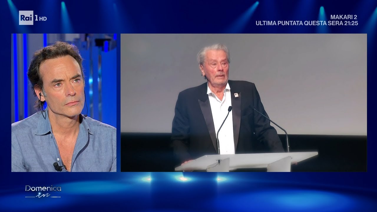 Anthony Delon e il rapporto con il  papà Alain Delon - Domenica In 19/05/2024