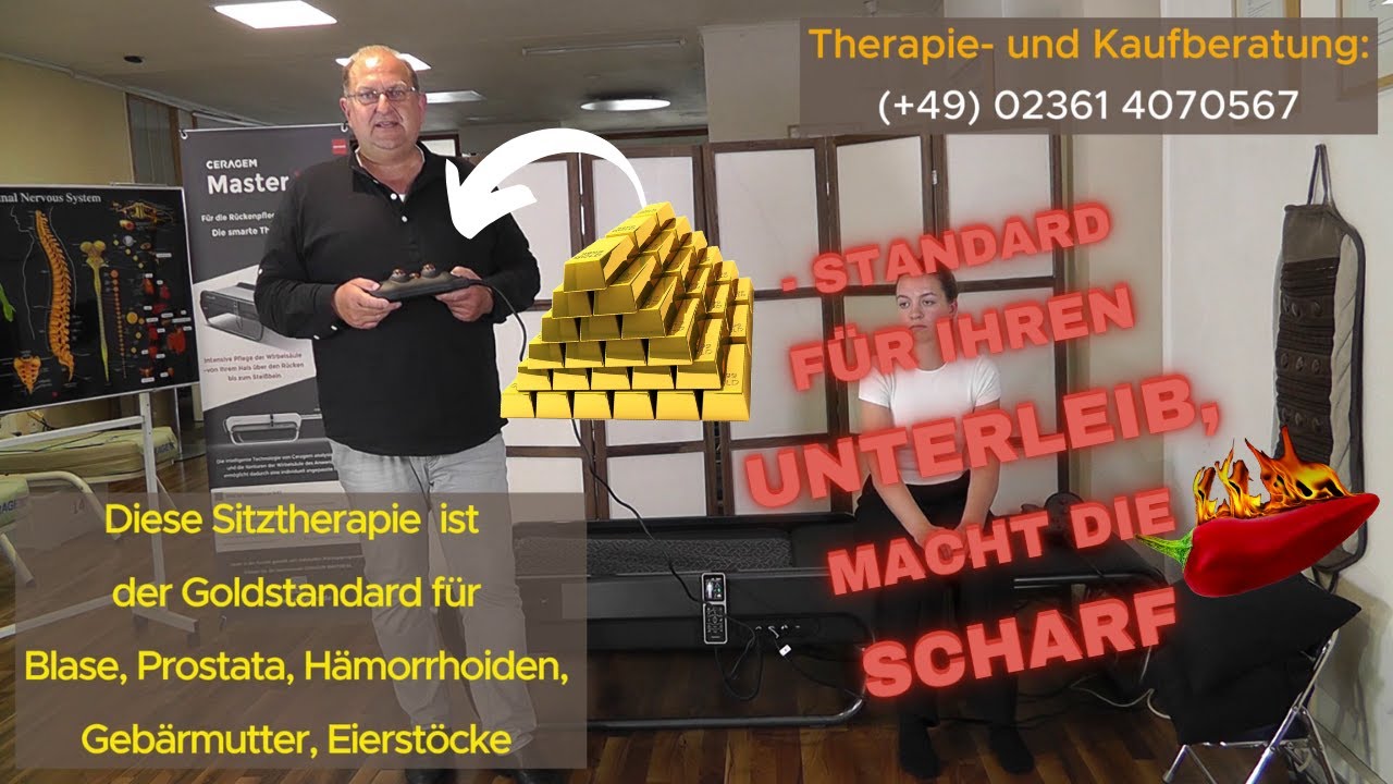 Beste Vorbeugung gegen Unterleibsbeschwerden durch die CERAGEM Sitztherapie