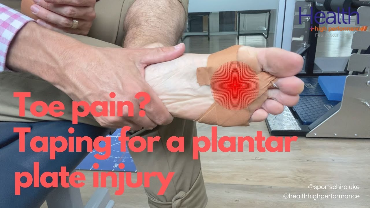 🤕Toe pain? Taping for a plantar plate injury🦶