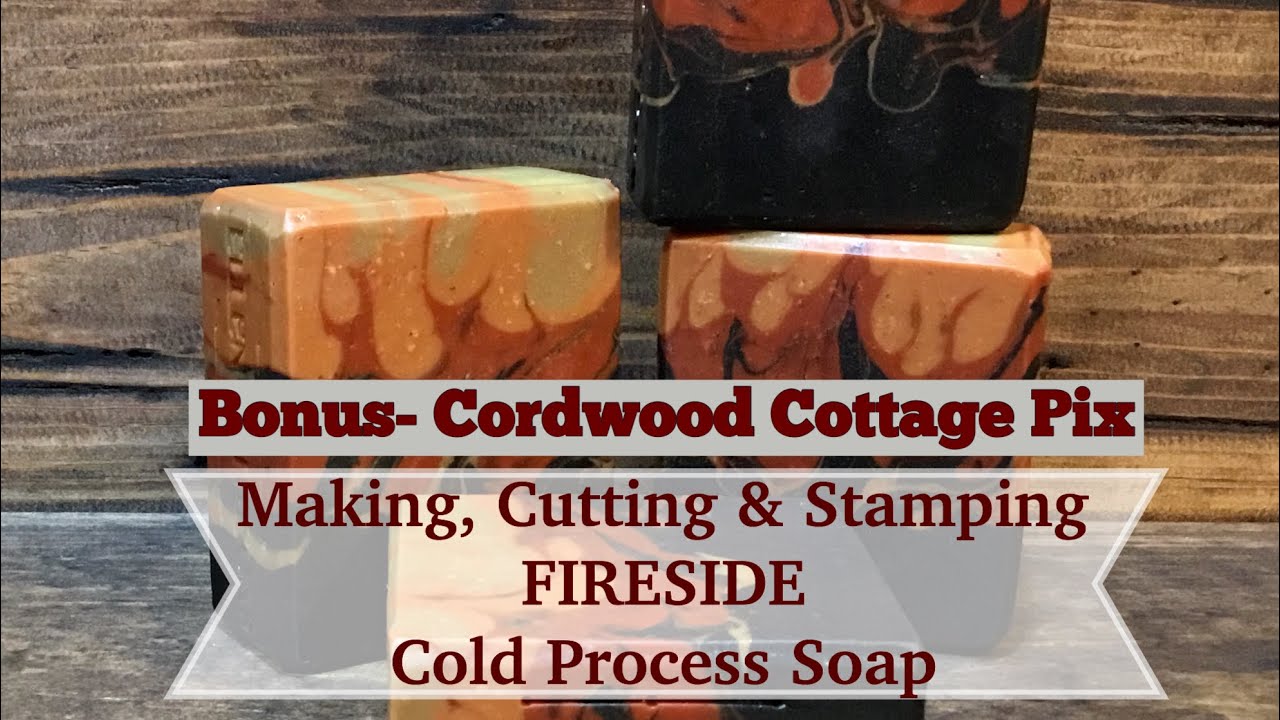 Making, Cutting & Stamping Cold Process Soap w/ pH testing & Cordwood cottage pix! Ellen Ruth Soap
