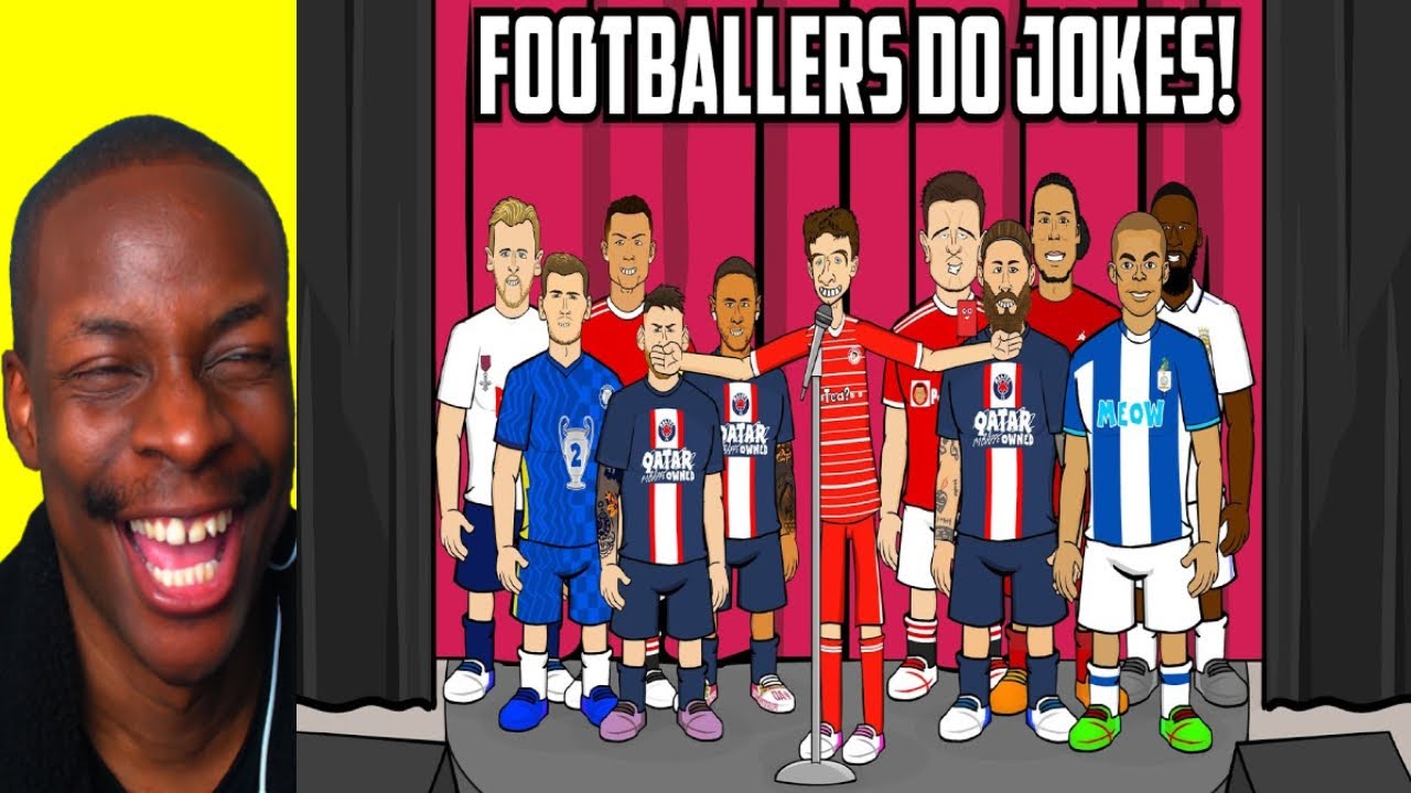 Footballers Do Jokes (Feat Ronaldo Messi Ramos Kane Neymar & more Frontmen 4.04) React
