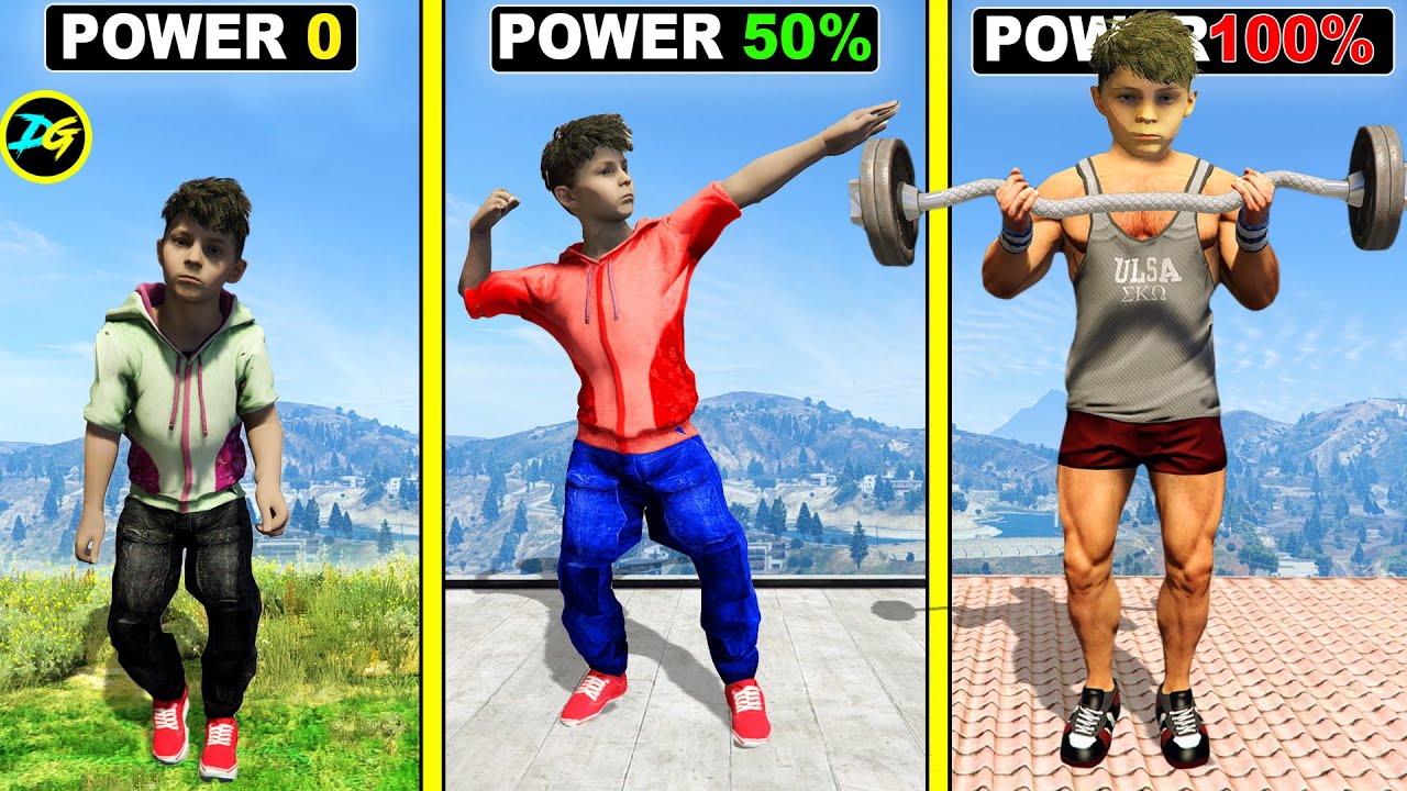 Upgrading into 100% STRONGER KID OF LOS SANTOS in GTA 5