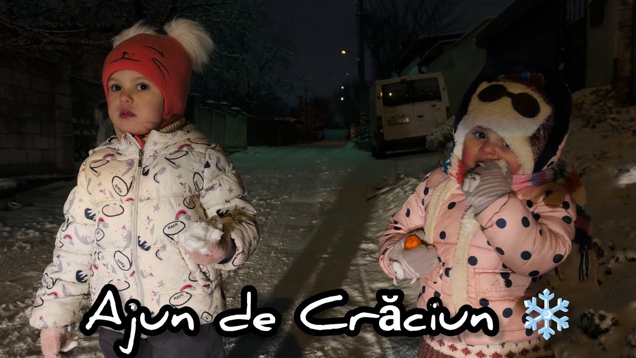 Ajun de Crăciun cu copiii ❄️ Rahela a furat morcovul de la baba de zăpadă 😂