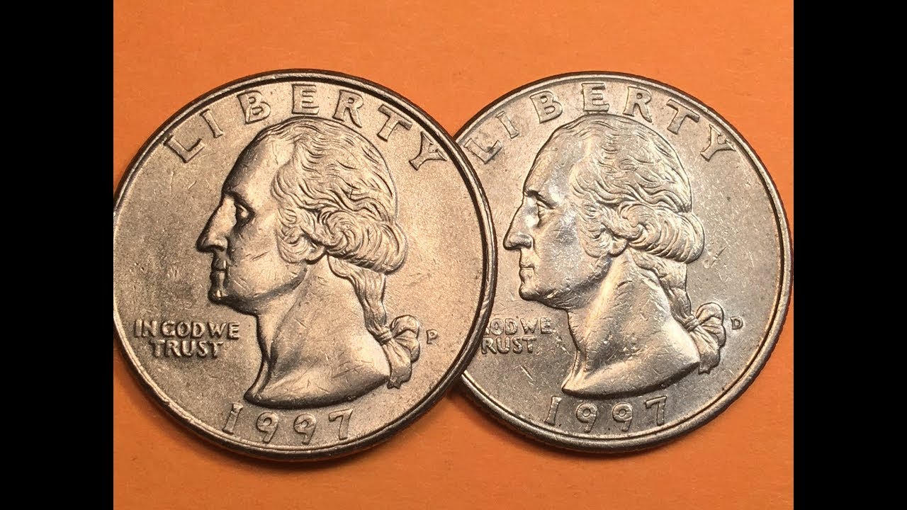 1997 P & D Washington Quarters (600 Million Mintage Each)