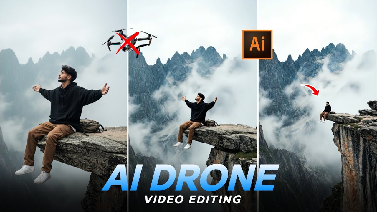 Trending Ai Drone Shot Video Editing Tutorial | Ai Drone Video Editing | How To Make Ai Drone Video