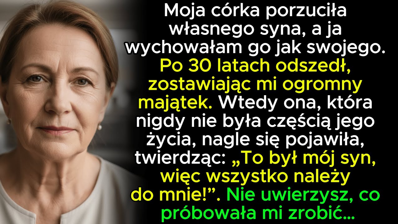 Kiedy m&oacute;j wnuk zapisał mi cały sw&oacute;j majątek, c&oacute;rka, kt&oacute;ra go porzuciła, nagle stanęła w progu&hellip;