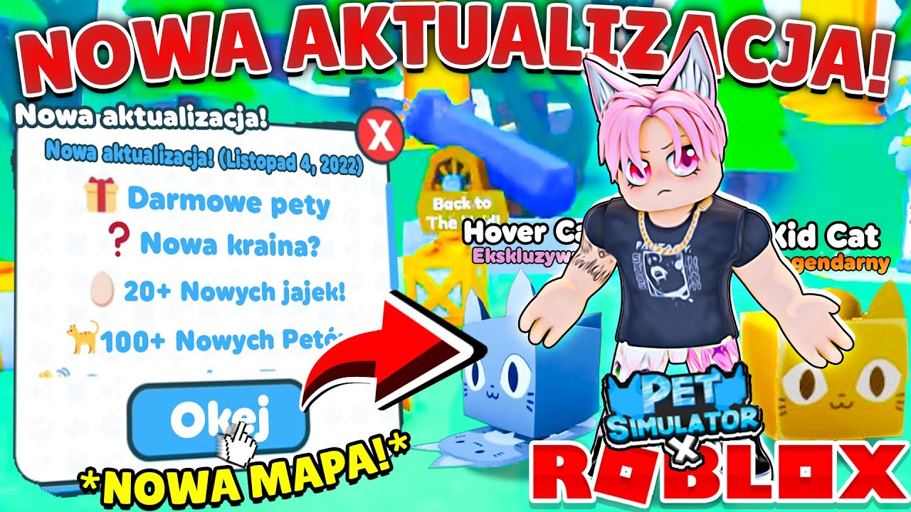 NOWA AKTUALIZACJA w PET SIMULATOR X! *nowa kraina, nowe pety* | ROBLOX YOSHI