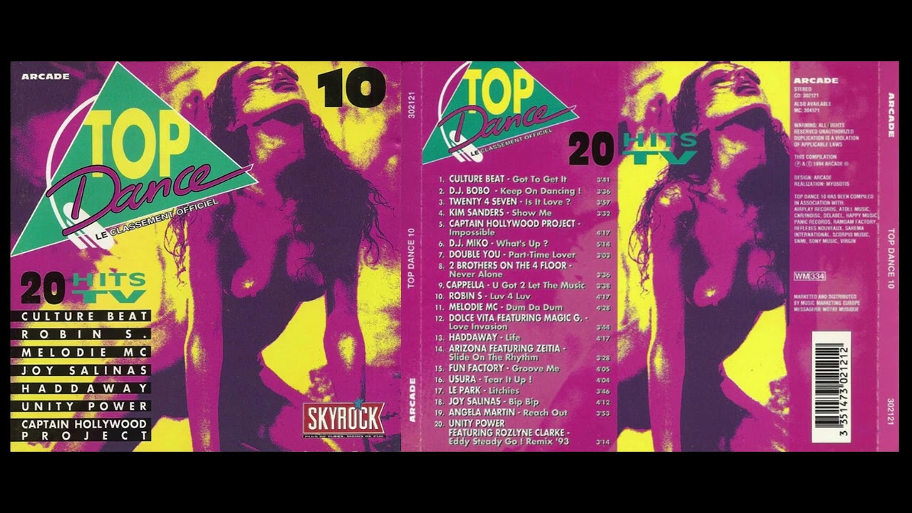 Top Dance 10 ( 1994 ) 💿✨Compilation compl&egrave;te ✨💿