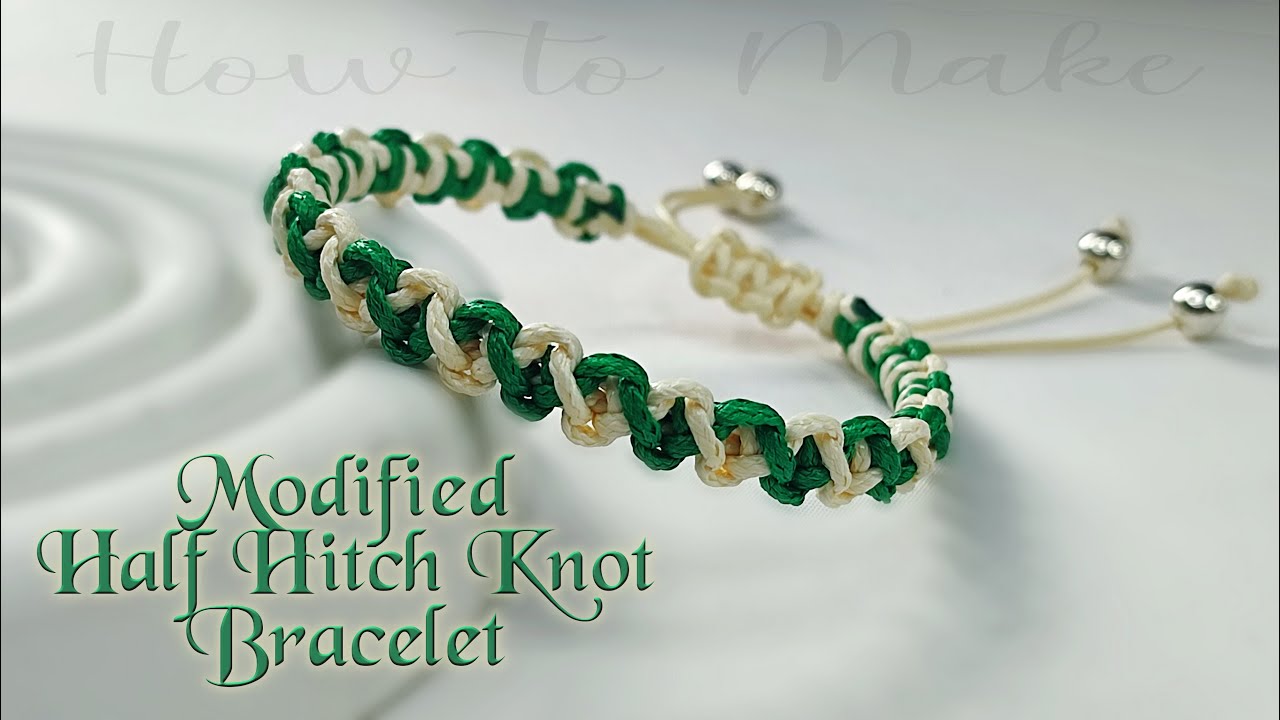 How to Make Modified Half Hitch Knot Bracelet | Macrame Bracelet Tutorials