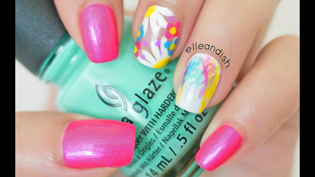 Electric Daisy Nails for EDC with Makeup & Outfit by Christen Dominique!