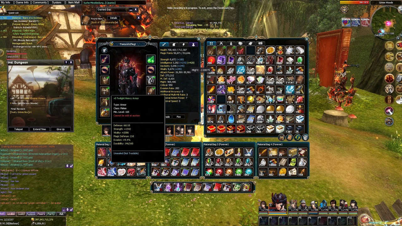 Grimm Woods Dungeon Solo Run - Atlantica Online