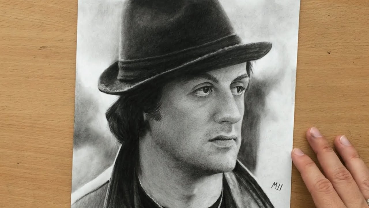 How to Draw Sylvester Stallone as Rocky - Narrated Video