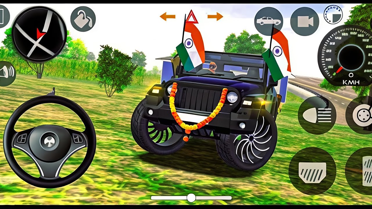 Modified Mahindra Thar😈Games:Indian Black Thar (Gadi Wala Games) Car Game Android Game - #2025