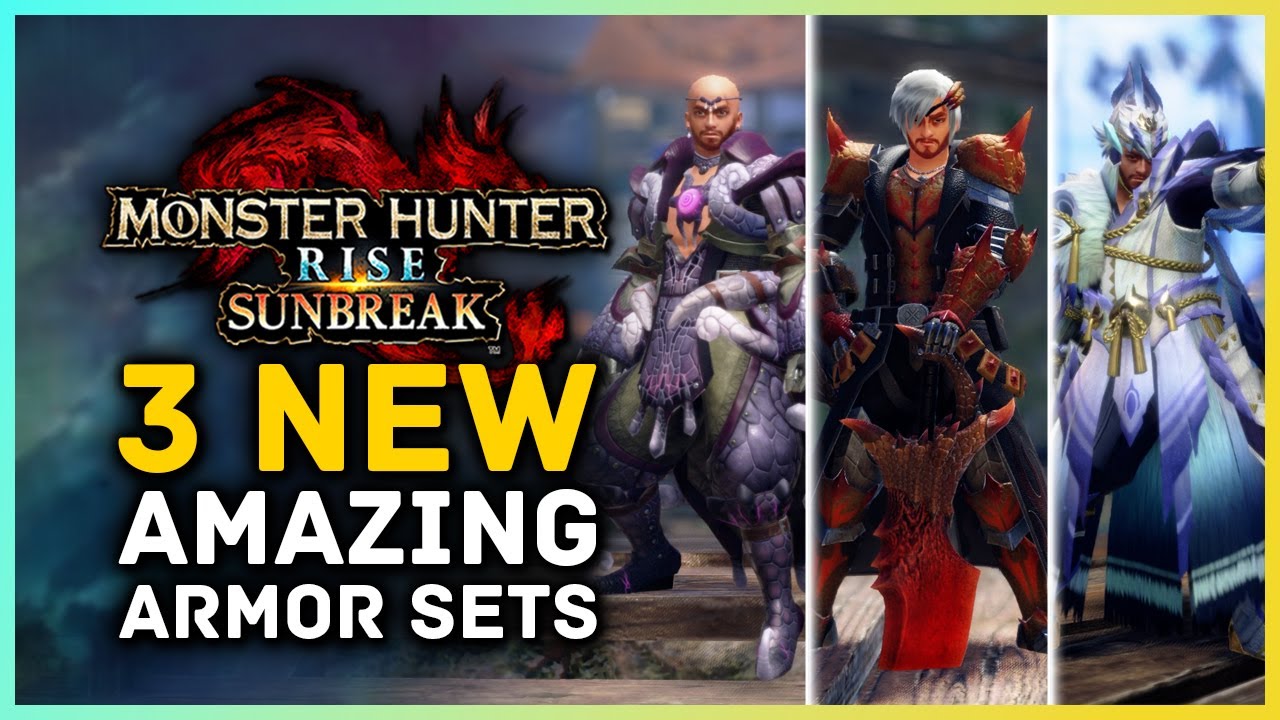 Monster Hunter Rise Sunbreak - 3 New AMAZING Armor Sets in Title Update 2 - Risen Chameleos & More