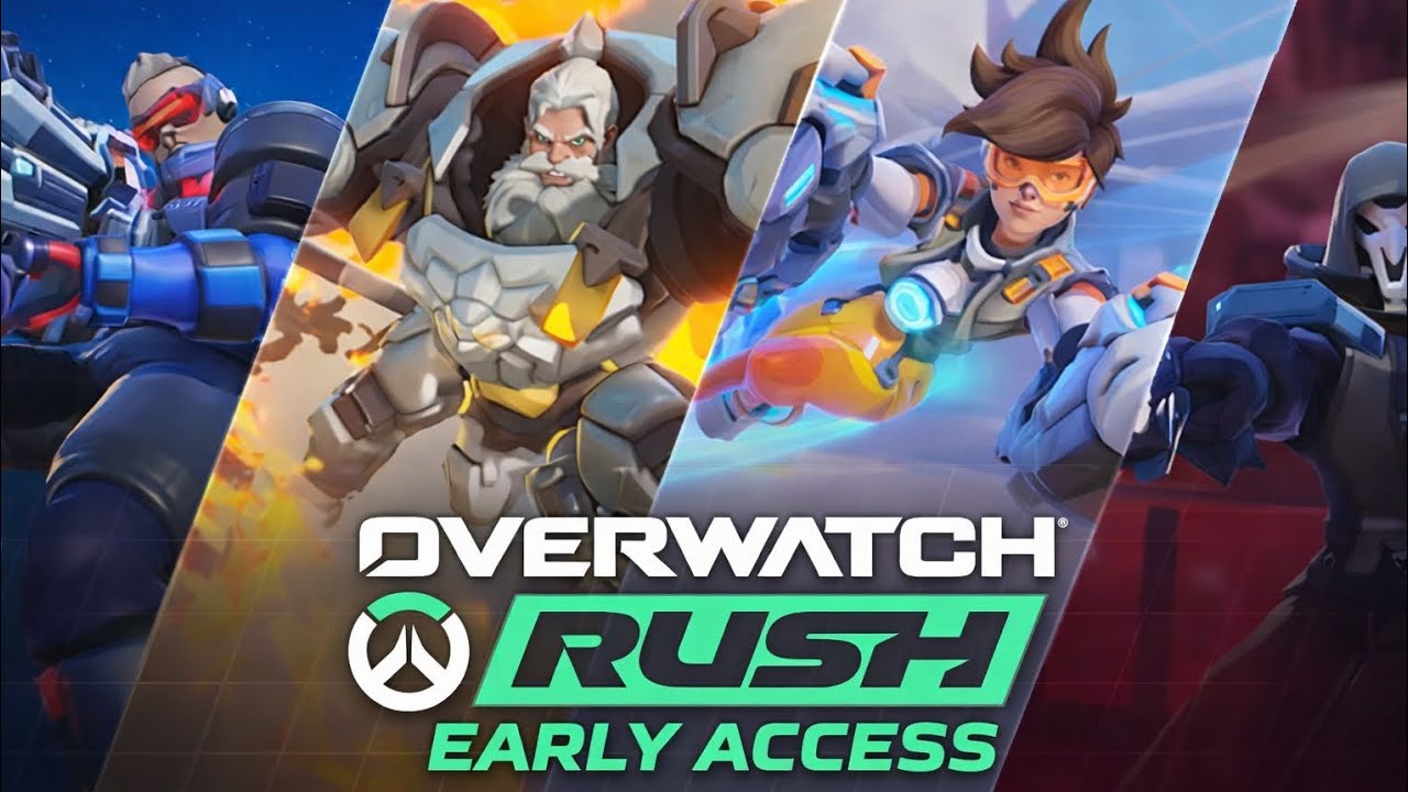 OVERWATCH RUSH - early access gameplay 4v4 captures the area with tracer .....#overwatchrush
