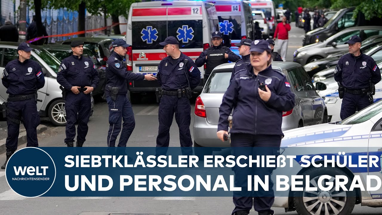 AMOKLAUF IN BELGRAD: 14-Jähriger Tatverdächtiger erschießt Schüler und Wachmann in Grundschule