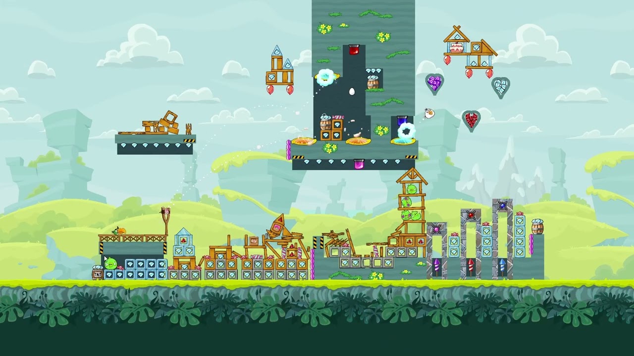 Angry Birds Friends Level 8 Tournament 1810 three stars NO POWER-UP walkthrough 2026-08-26